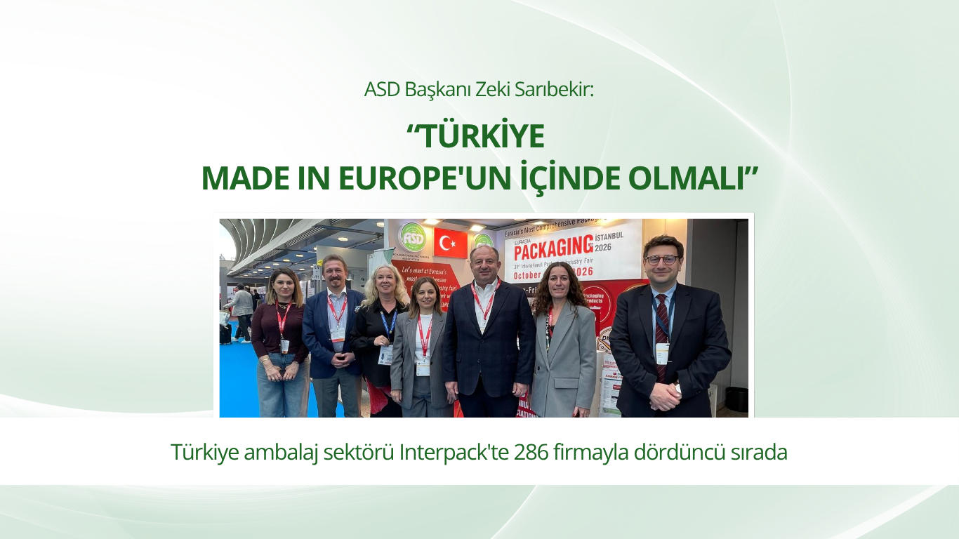 ASD Başkanı Zeki Sarıbekir, Interpack 2026'da sektörle ilgili önemli açıklamalarda bulundu