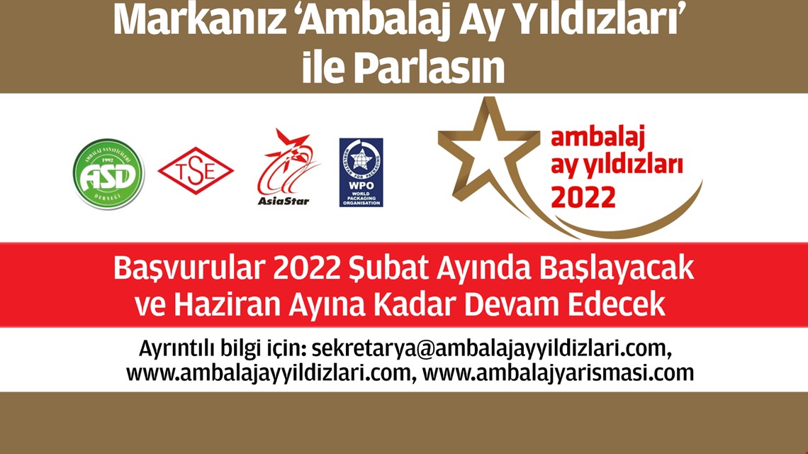 Ambalaj Ay Yıldızları 2022 Başvuruları 1 Şubat'ta Başlayacak!